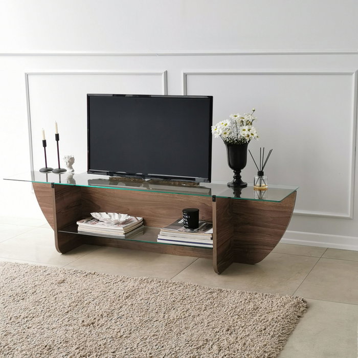 Hanah Home Lily TV - Nogal Hanah Home Lily TV - Nogal